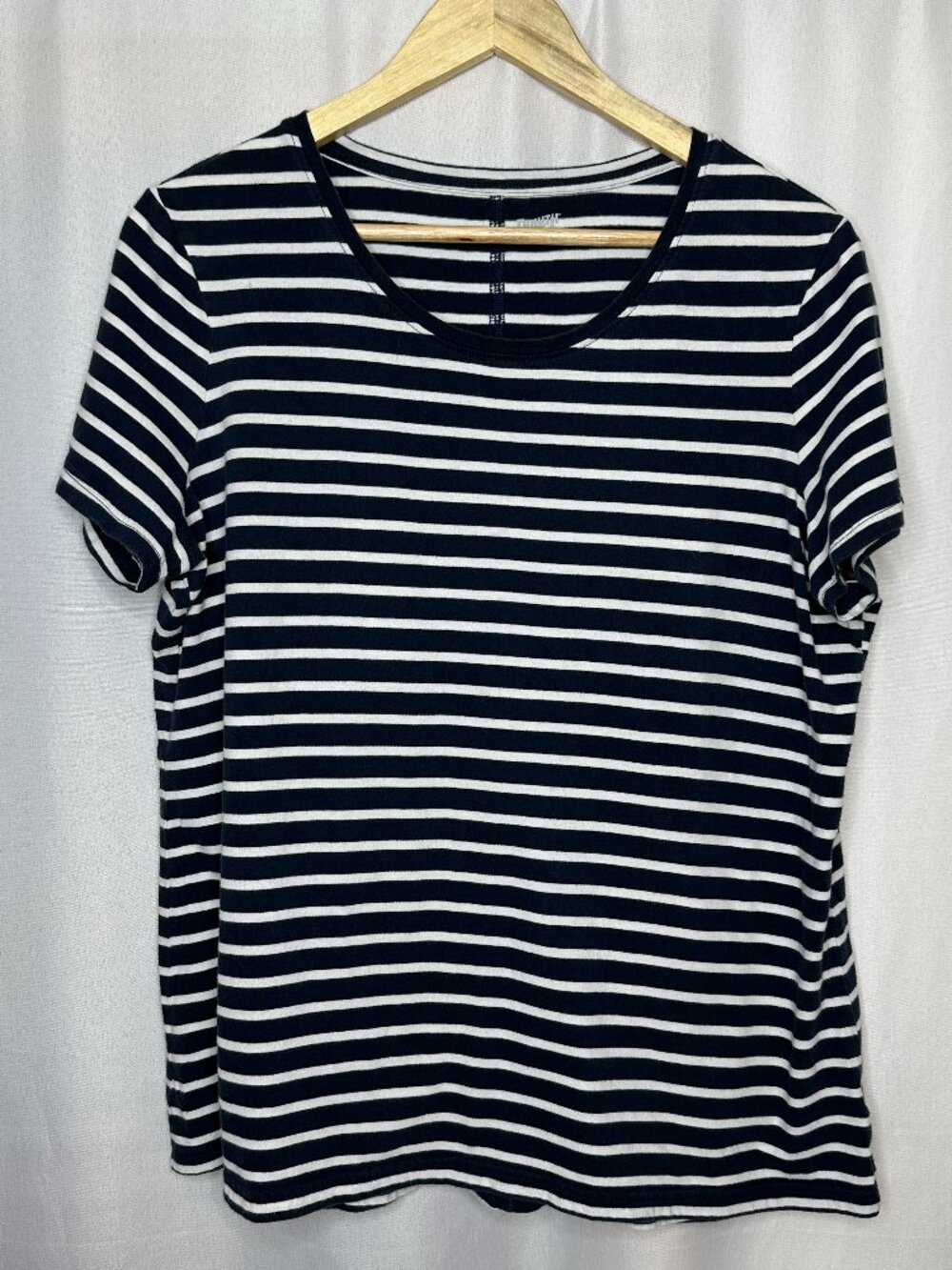 Duluth Women’s Striped Longtail Short Sleeve Top, X-Large Outdoor Utility Nature